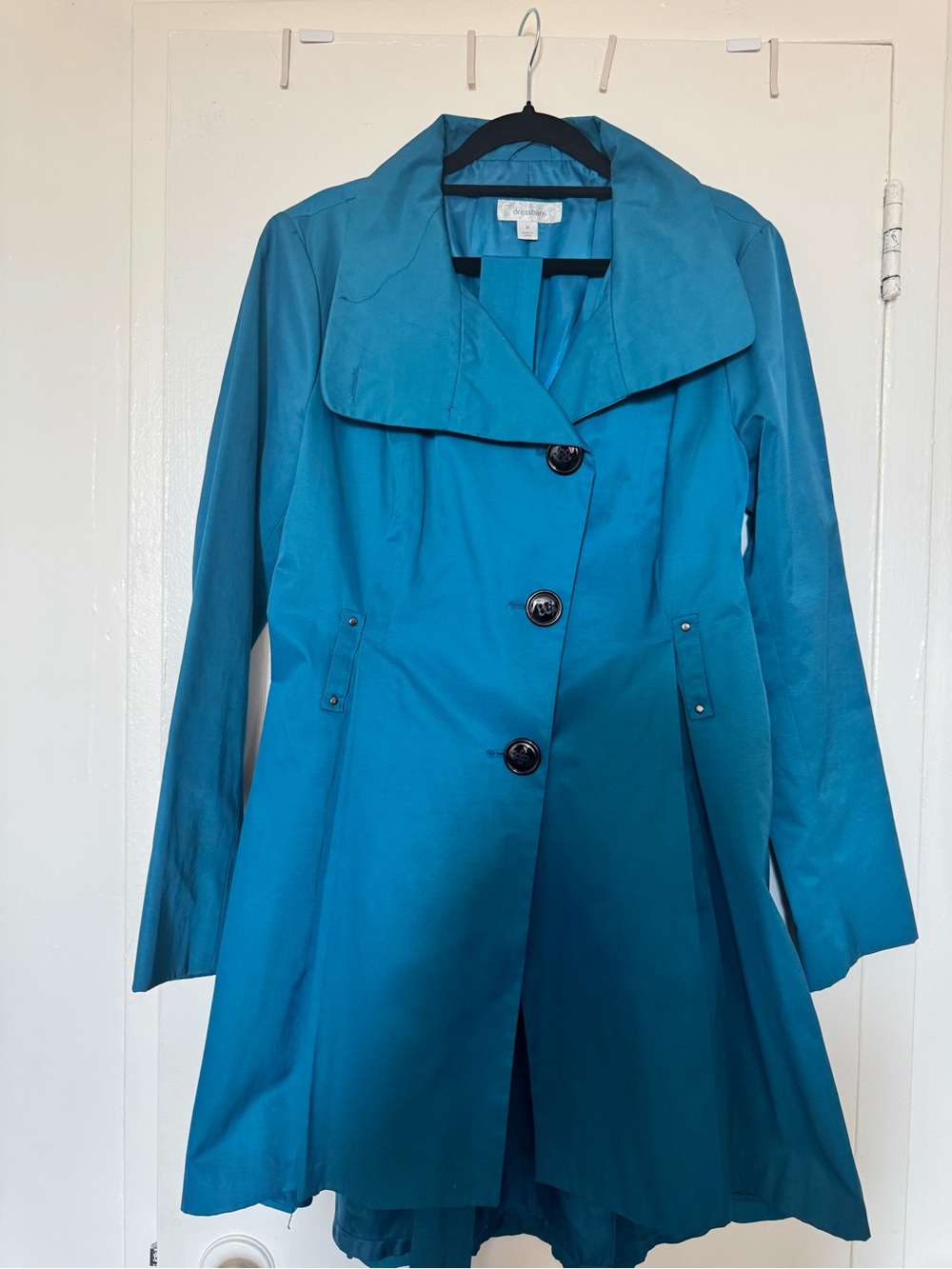 Dress Barn Teal A-Line Trench Coat